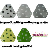 Motivperle Holz Dreieckskörper mit Sterne